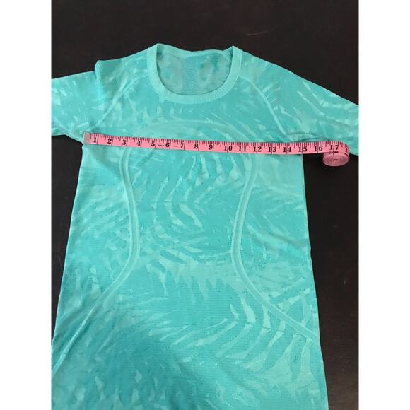 Lululemon Swiftly Tech Long Sleeve Crew Heathered Bali Breeze - Size 6 - Picture 8 of 11